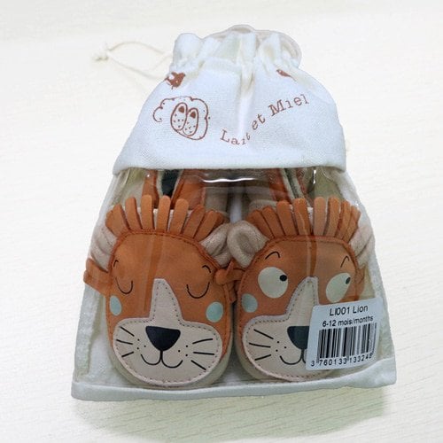 Chaussons bébé en cuir extra souple – Lionceau