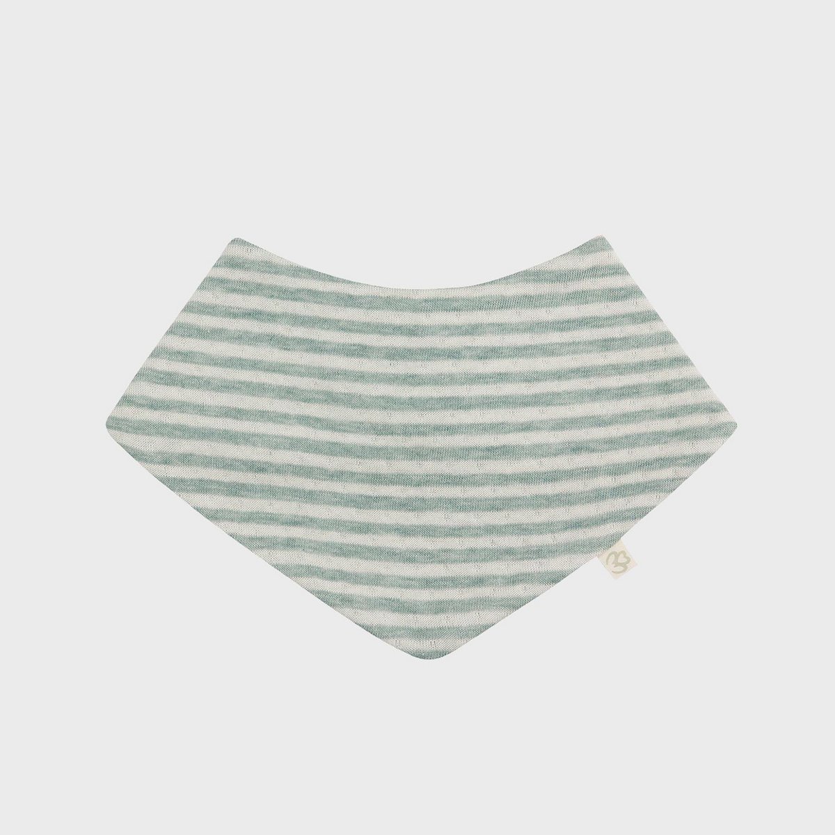 Bavoir bébé en coton bio – Aqua