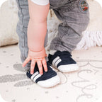 Chaussons bébé en cuir souple – Baskets marine