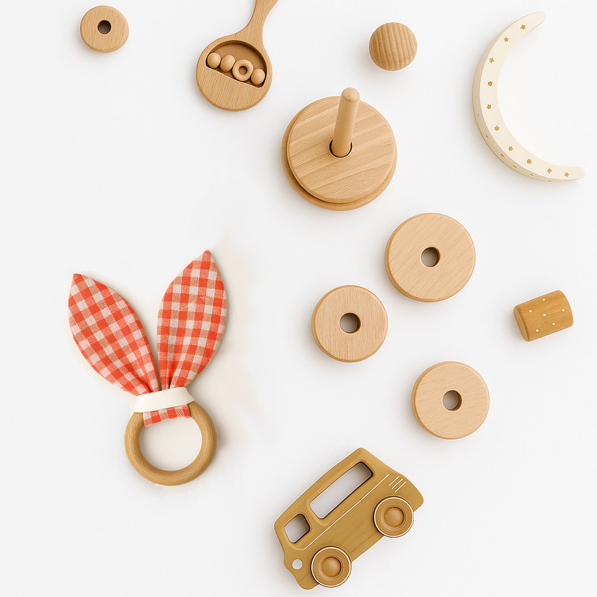 Anneau de Dentition en Coton Bio – Vichy