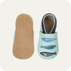 Chaussons bébé en cuir souple – Sardines