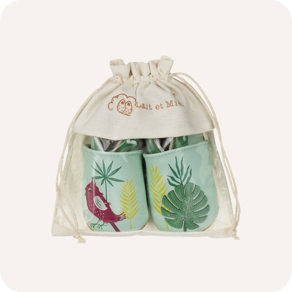 Chaussons bébé en cuir souple – Cardinal Tropical