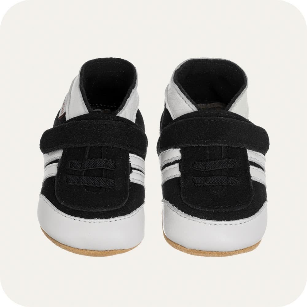 Chaussons bébé en cuir souple – Baskets marine