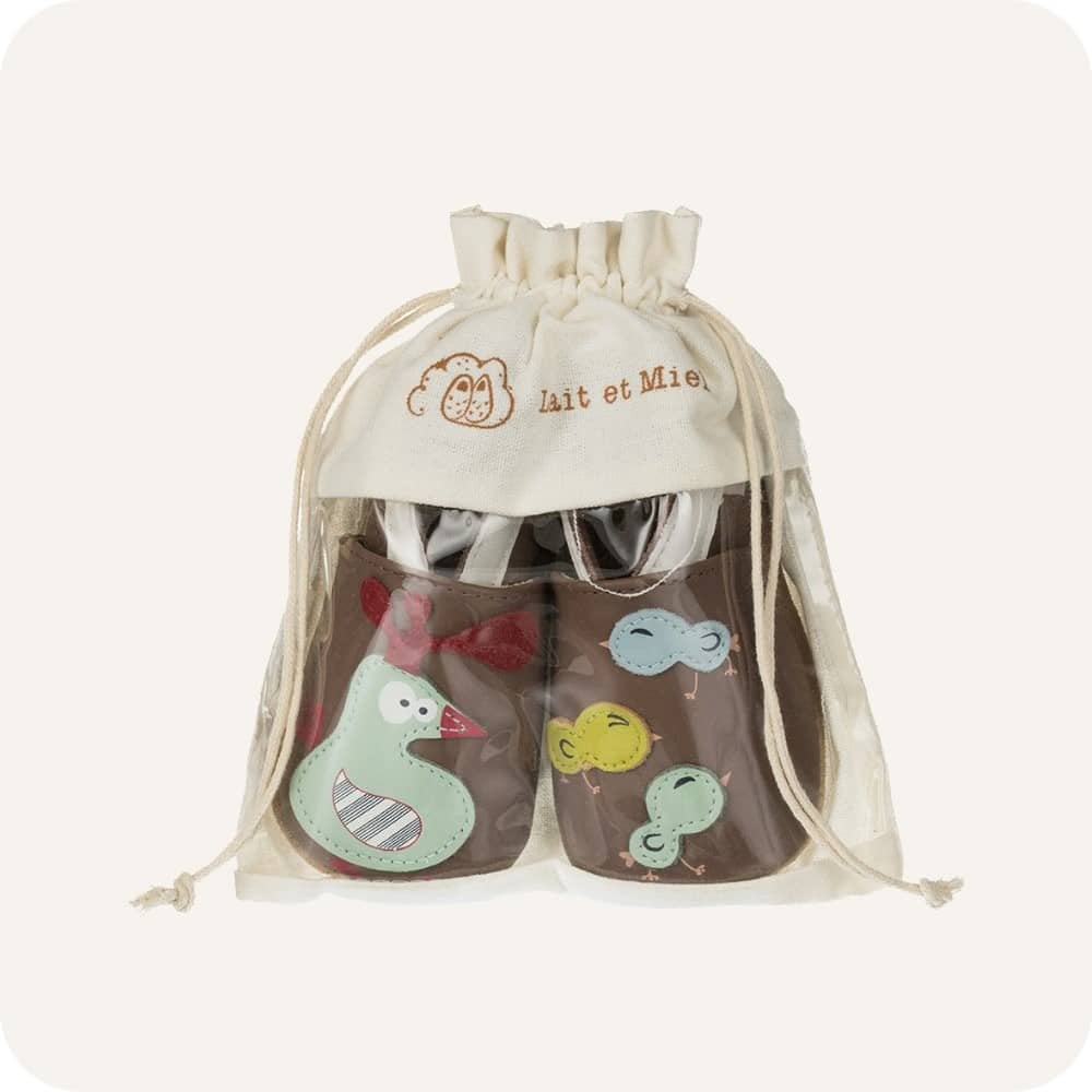 Chaussons bébé en cuir souple – Poulailler