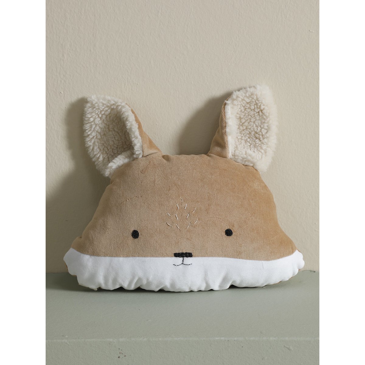 Oreiller Renard – Velours & Détails Brodés