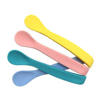 Ensemble de cuillères courbées en silicone – 4 pièces