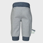 Pantalon Bébé en Coton Bio – Rayé Indigo