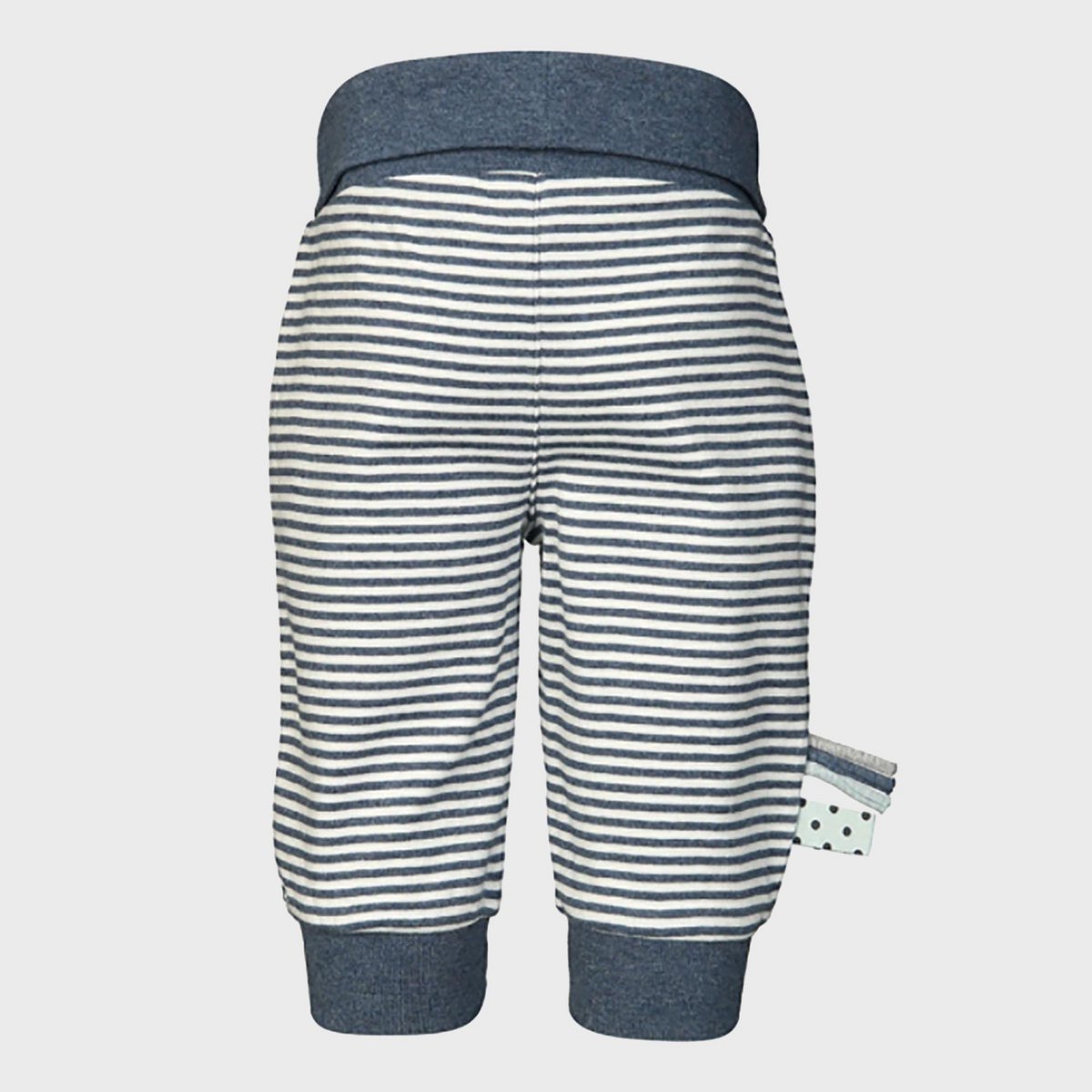 Pantalon Bébé en Coton Bio – Rayé Indigo