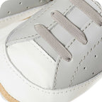Chaussons bébé en cuir souple – Baskets grises