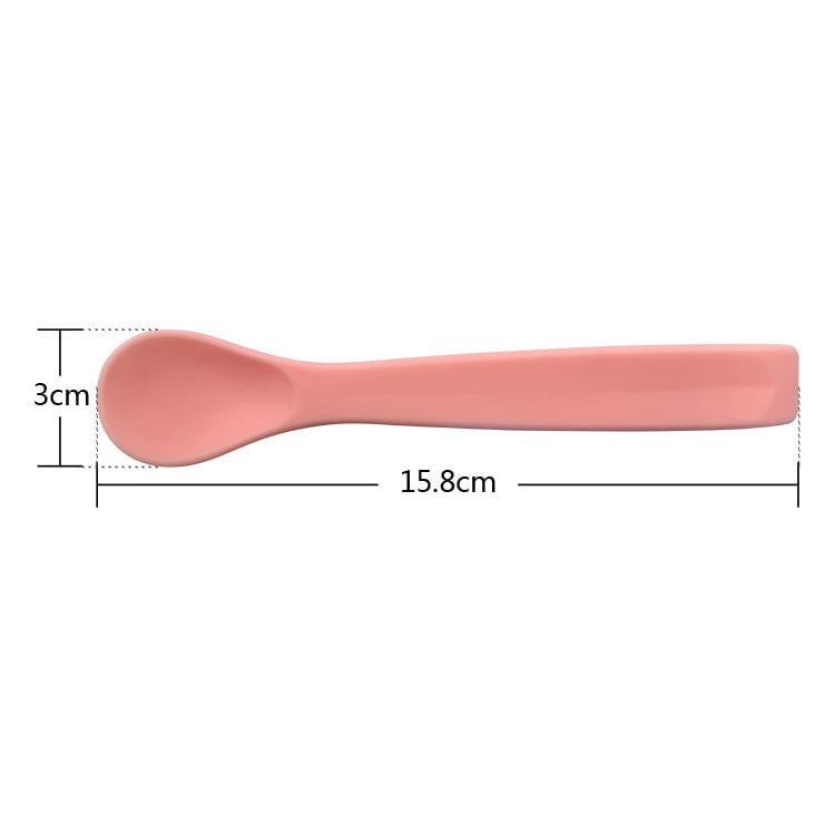 Ensemble de cuillères courbées en silicone – 4 pièces