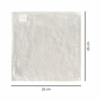 Lot de 6 débarbouillettes en bambou – Blanc