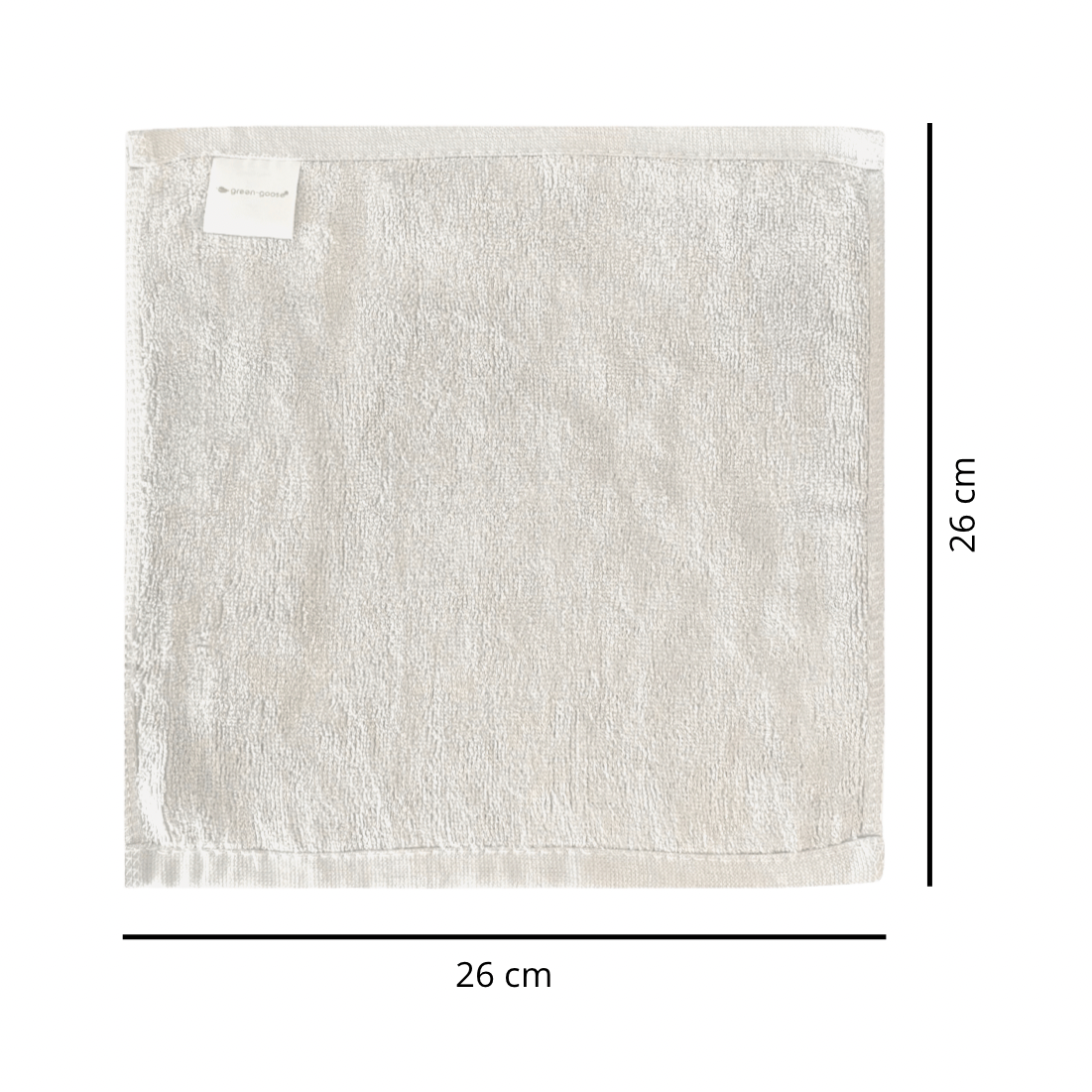 Lot de 6 débarbouillettes en bambou – Blanc