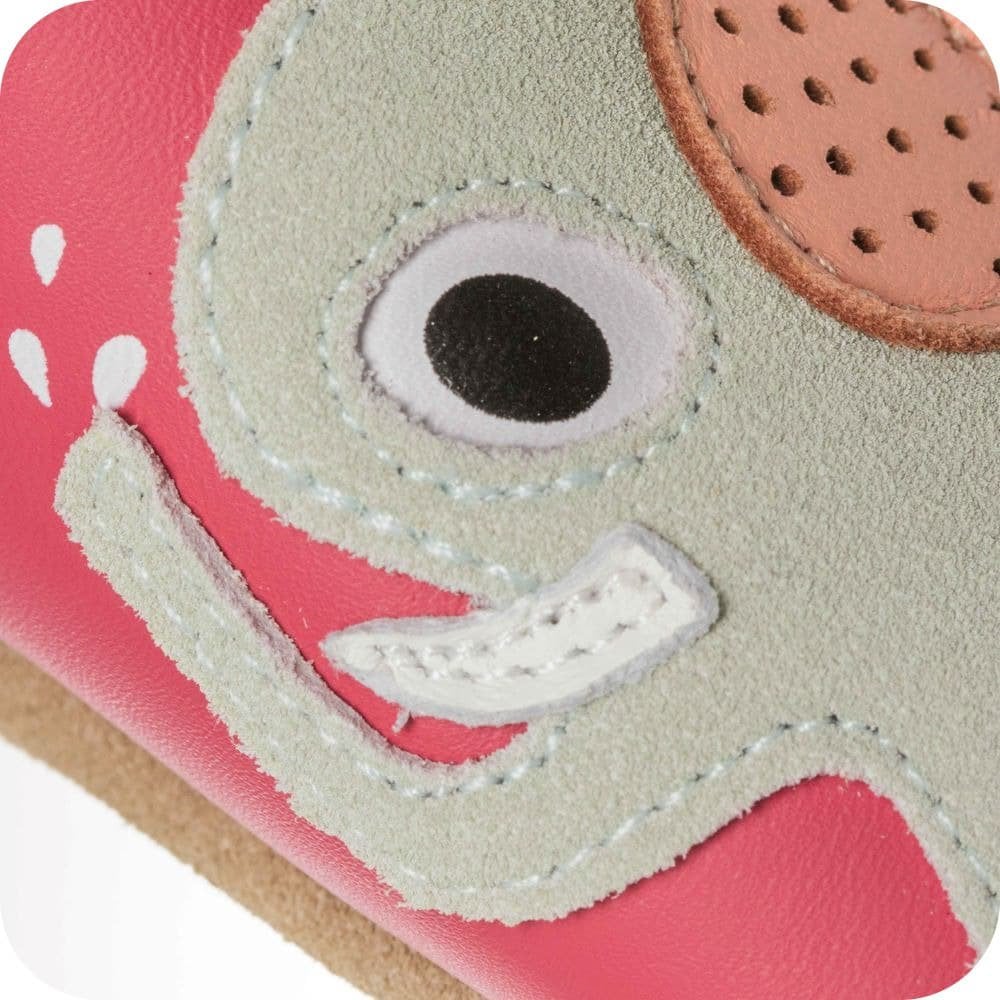 Chaussons bébé en cuir souple – Bisou d’Éléphants