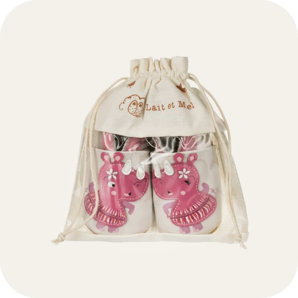 Chaussons bébé en cuir souple – Rhino Danseuses
