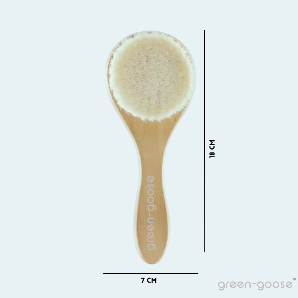 Brosse à cheveux en bambou – Poils ultra-doux pour bébé