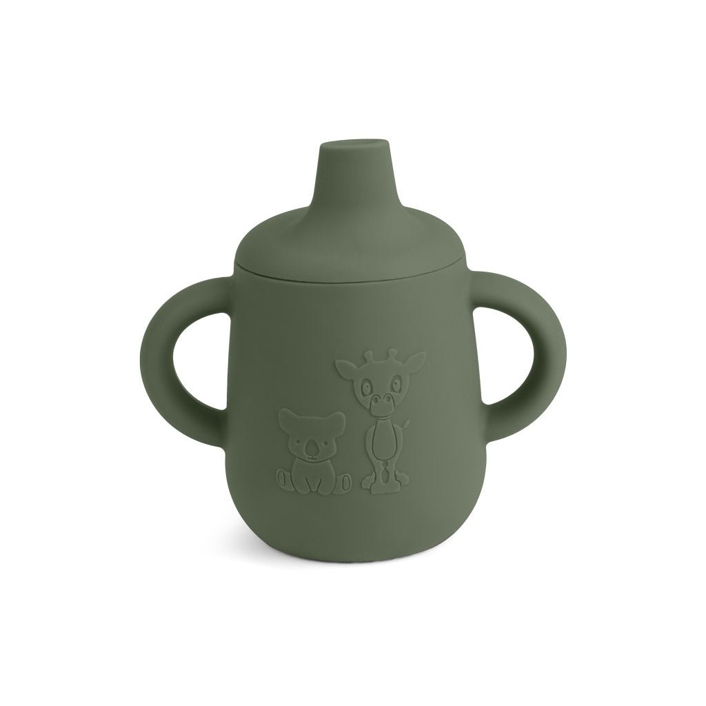 Gobelet d’Apprentissage en Silicone Aiko - Dusty Green