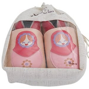 Chaussons bébé en cuir souple – Matriochka