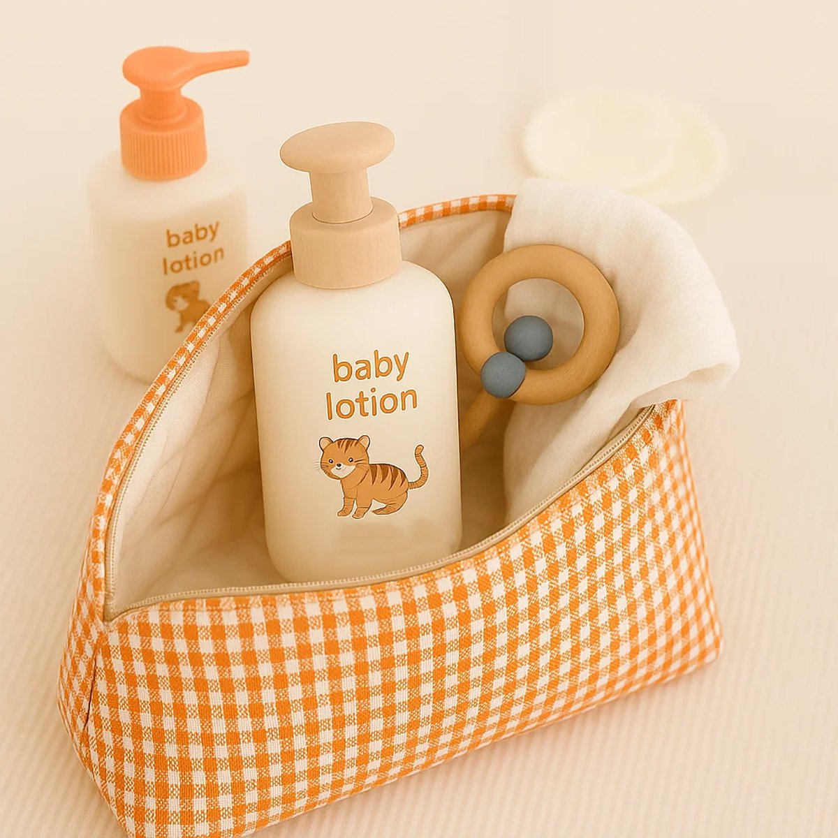 Trousse de Toilette en Coton Bio Vichy