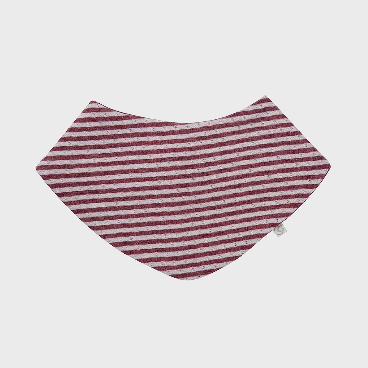 Bavoir bébé en coton bio – Bordeaux