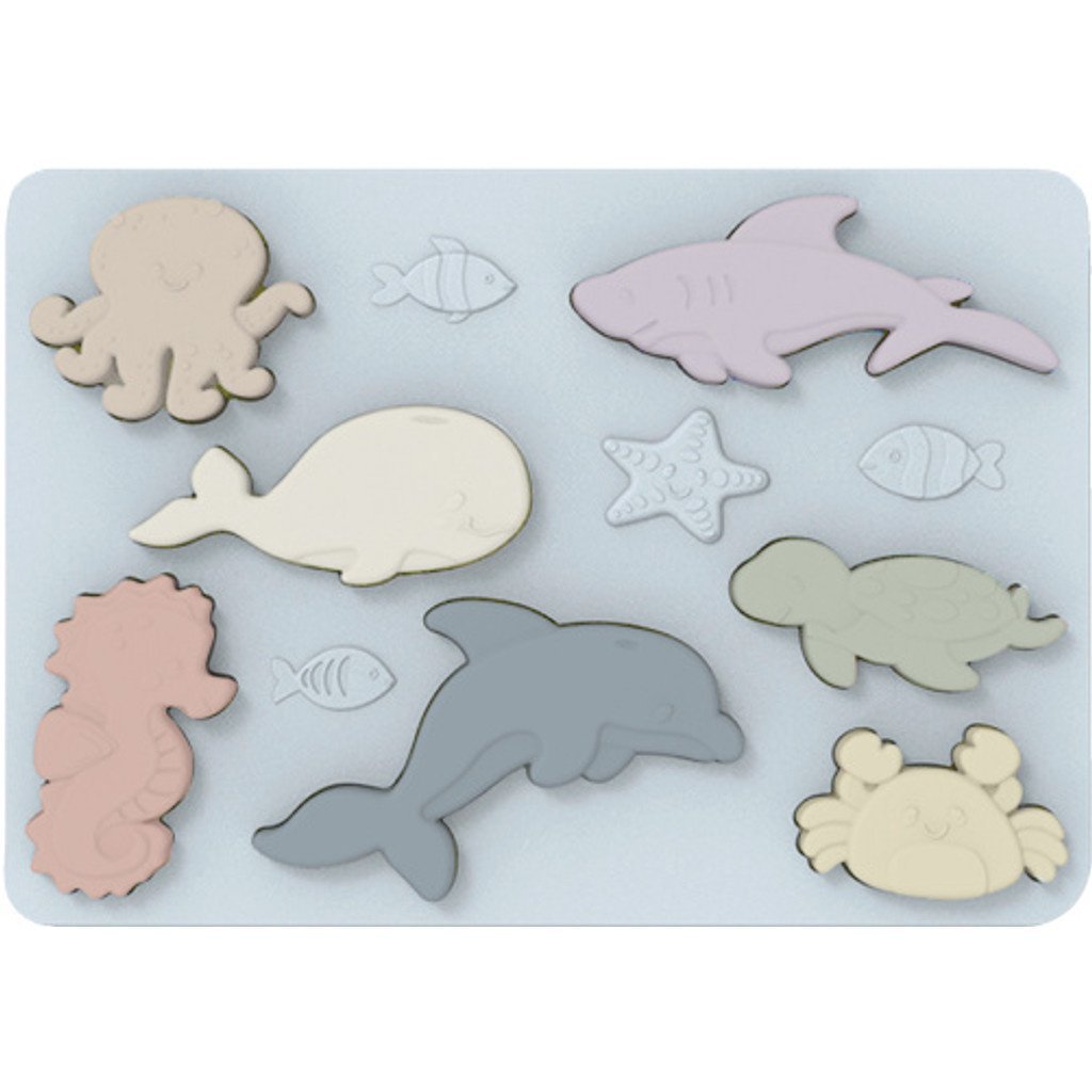 Puzzle animaux de la mer en silicone
