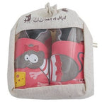 Chaussons bébé en cuir souple – Souris