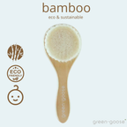 Brosse à cheveux en bambou – Poils ultra-doux pour bébé