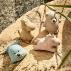 Jouet de bain en caoutchouc naturel – Rose Poudré