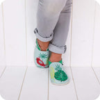 Chaussons bébé en cuir souple – Cardinal Tropical