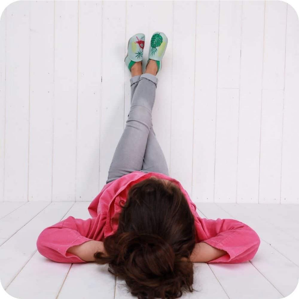 Chaussons bébé en cuir souple – Cardinal Tropical