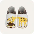 Chaussons bébé en cuir souple – Câlin de Girafe