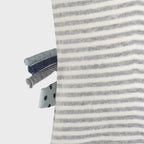 Body Bébé Bio à Manches Longues – Rayé Gris