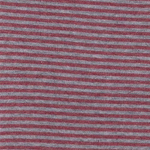 Body Bébé Bio à Manches Longues – Rayé Bordeaux