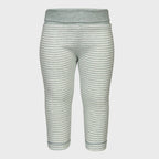 Legging Bébé en Coton Bio –  Rayures Turquoise