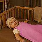 Gigoteuse Hiver en Coton Bio Rose