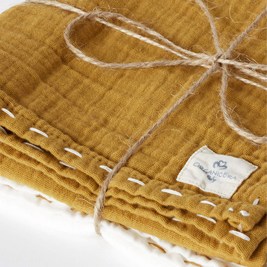 Lot de 2 Langes en Mousseline Bio