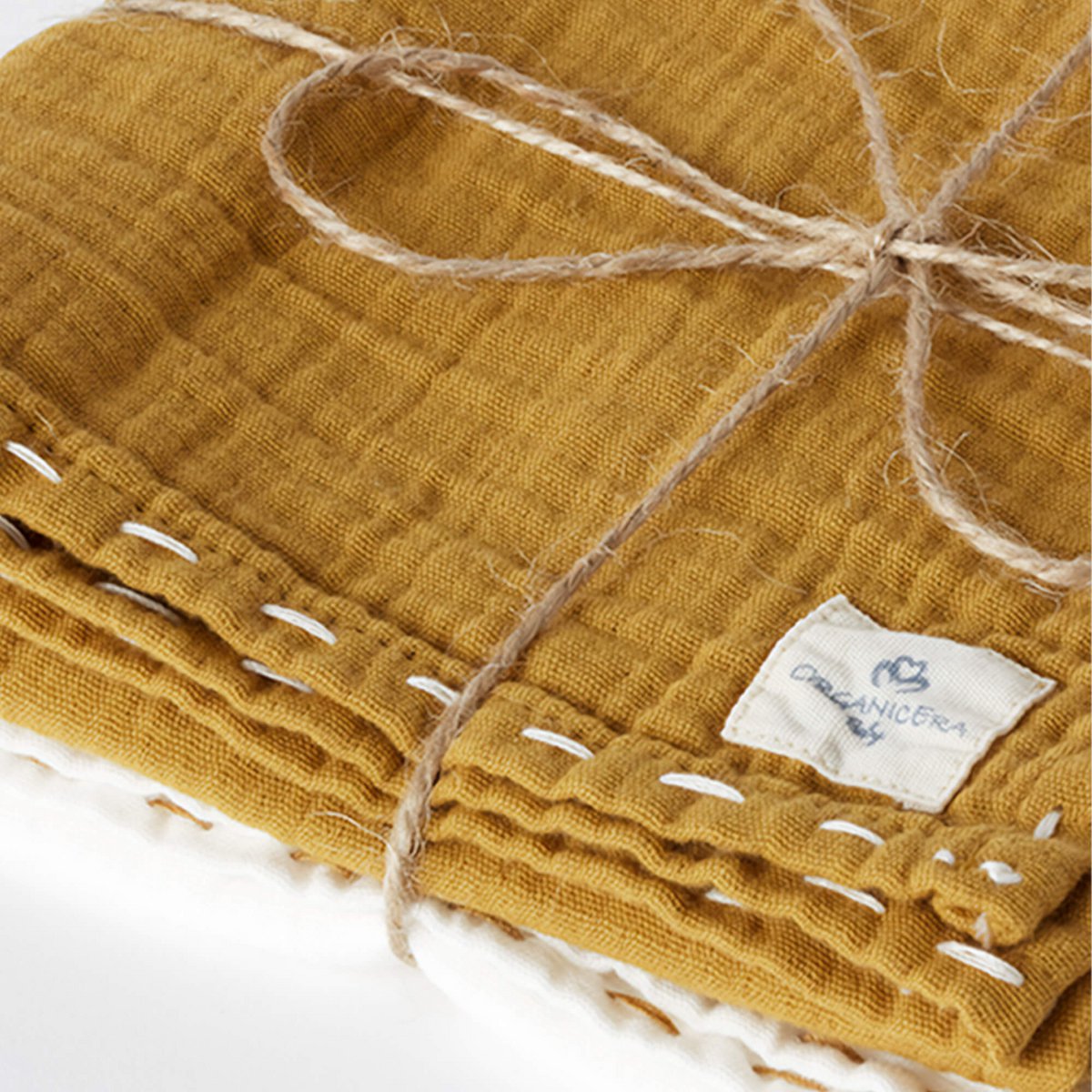 Lot de 2 Langes en Mousseline Bio