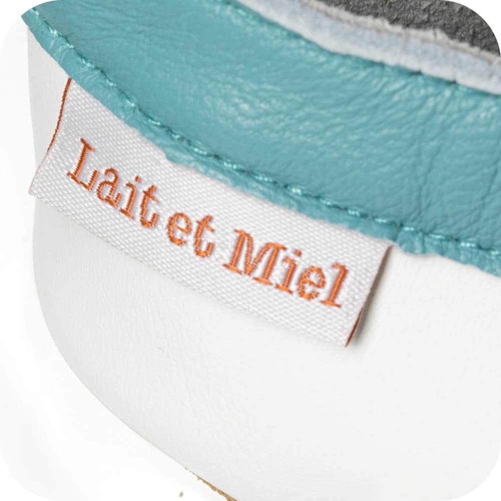 Chaussons bébé en cuir souple – Licorne