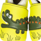 Chaussons bébé en cuir souple – Croc’Savane