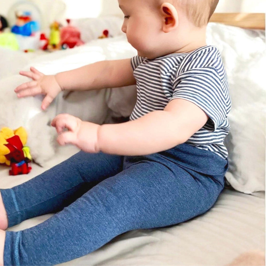 Legging Bébé en Coton Bio –  Indigo