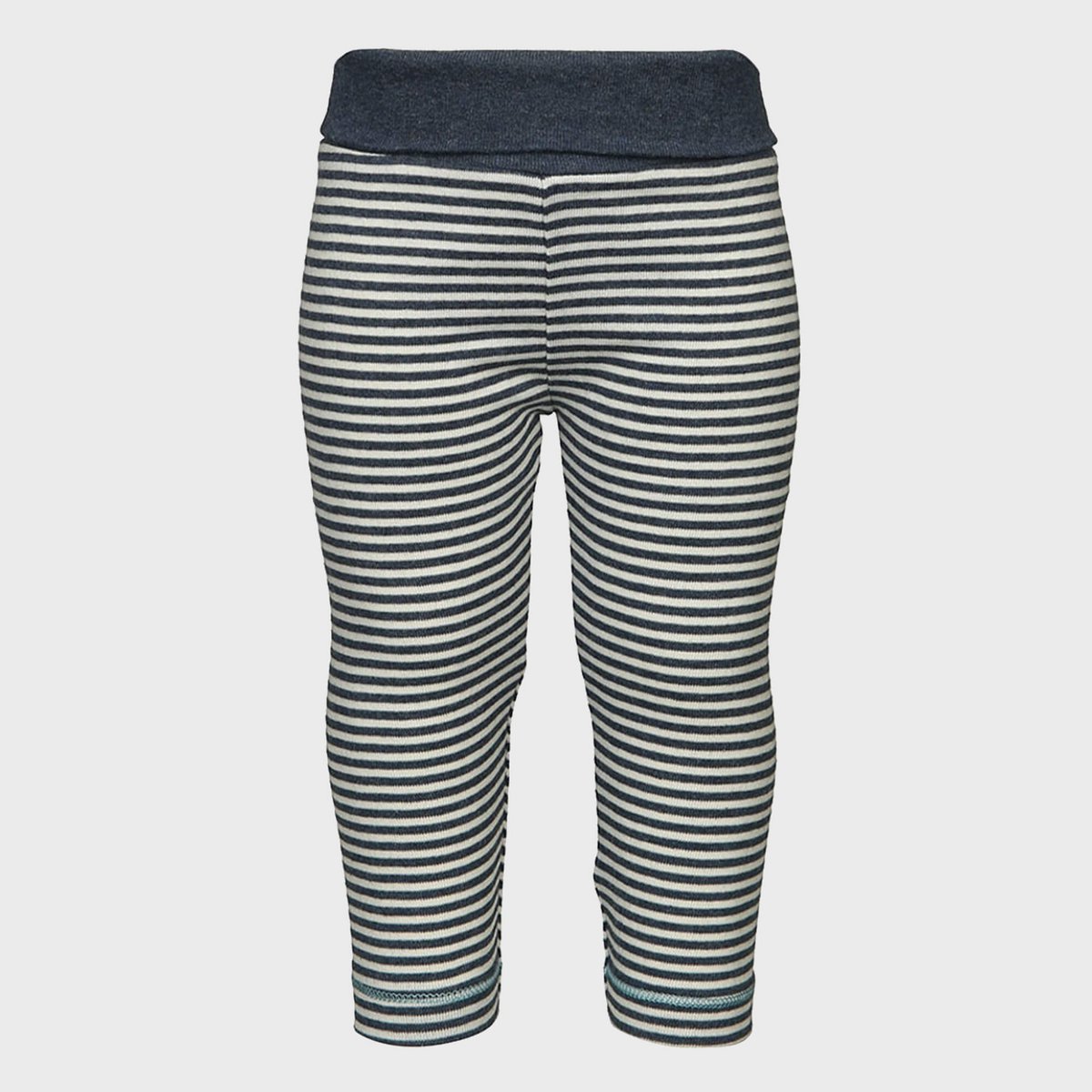 Legging Bébé en Coton Bio - Rayé Indigo