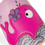 Chaussons bébé en cuir souple – Baleine sportive