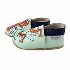 Chaussons bébé en cuir souple – Homard & Crevettes