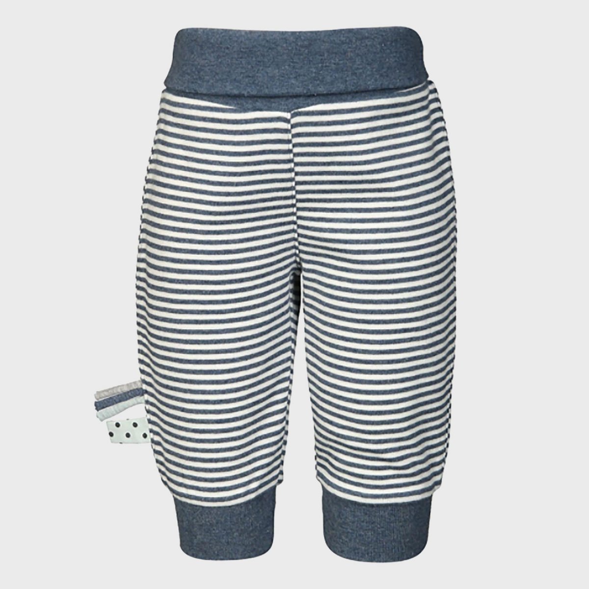 Pantalon Bébé en Coton Bio – Rayé Indigo