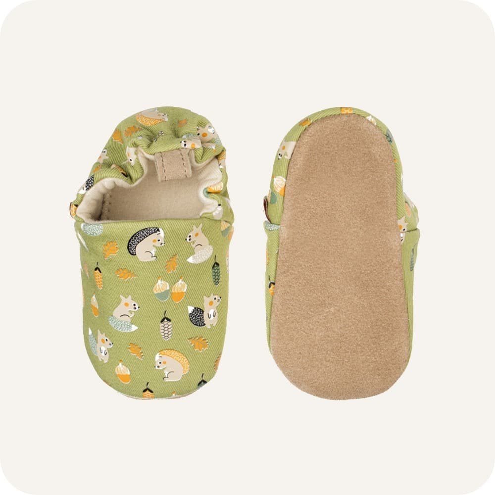 Chaussons bébé en coton – Petit-Gris
