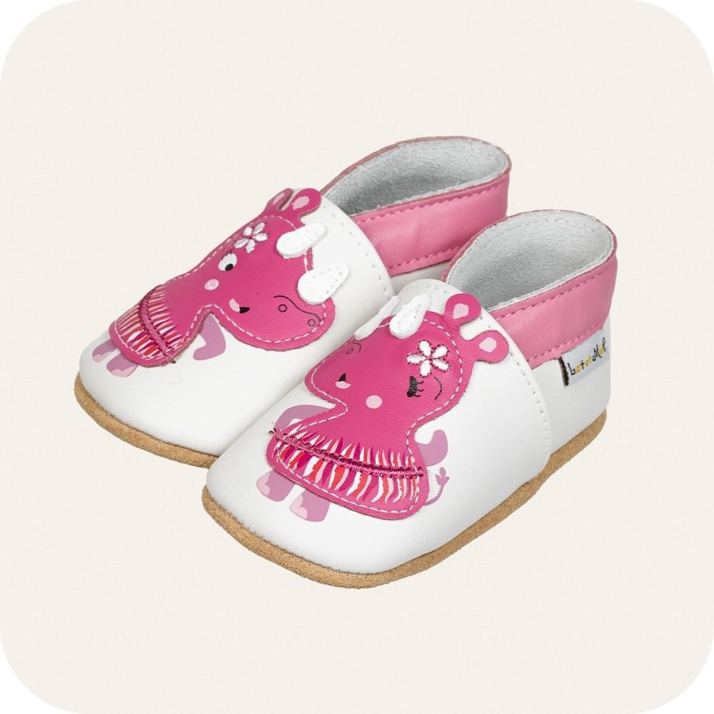 Chaussons bébé en cuir souple – Rhino Danseuses