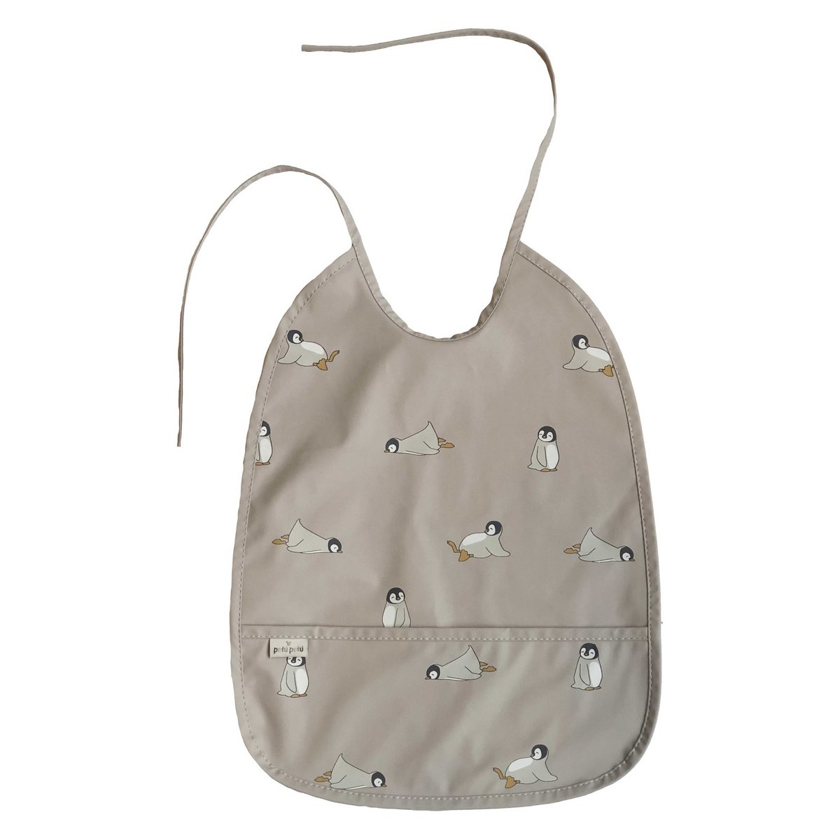 Bavoir Cena avec poche Pingouin