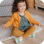 Chaussons bébé en cuir souple – Cactus