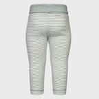 Legging Bébé en Coton Bio –  Rayures Turquoise