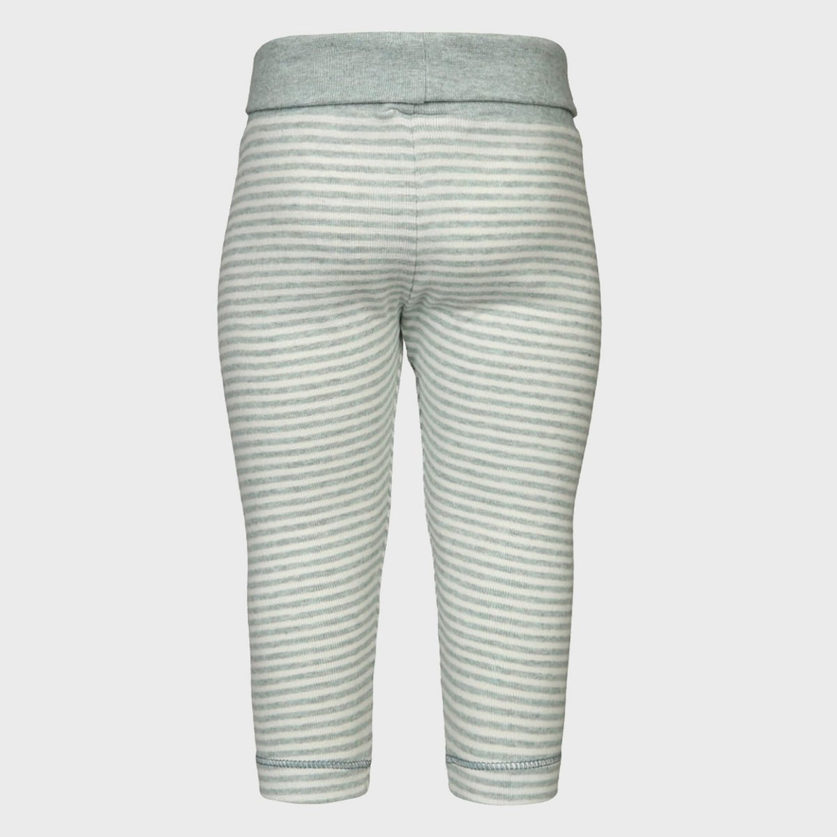 Legging Bébé en Coton Bio –  Rayures Turquoise