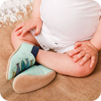 Chaussons bébé en cuir souple – Sardines